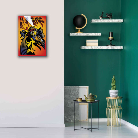 Image of 'Firemen' by David Chestnutt, Giclee Canvas Wall Art,18 x 26