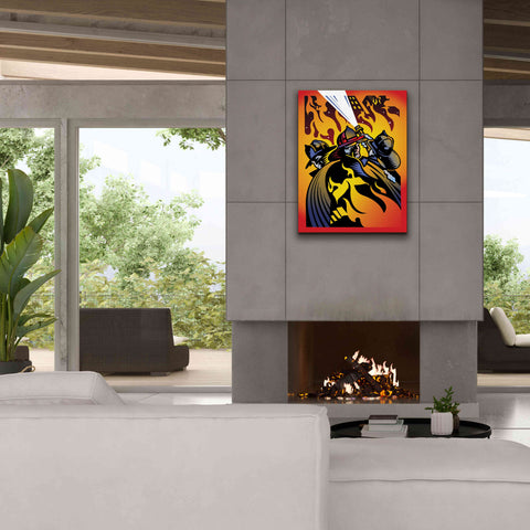 Image of 'Firemen' by David Chestnutt, Giclee Canvas Wall Art,26 x 34