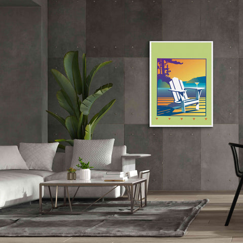 Image of 'Muskoka Chair' by David Chestnutt, Giclee Canvas Wall Art,40 x 54