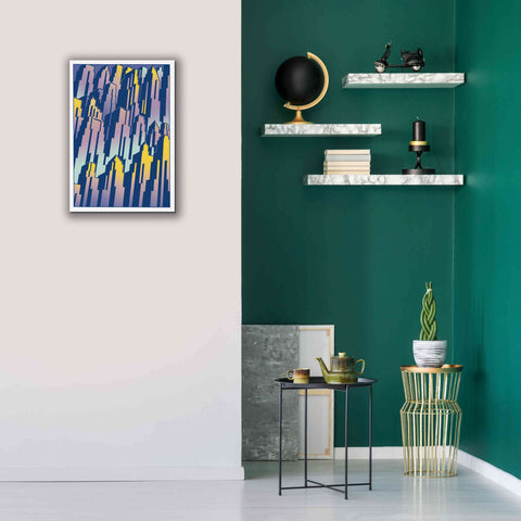 Image of 'New Cityscape Grad' by David Chestnutt, Giclee Canvas Wall Art,18 x 26