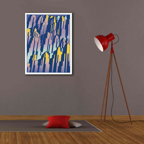 Image of 'New Cityscape Grad' by David Chestnutt, Giclee Canvas Wall Art,26 x 34