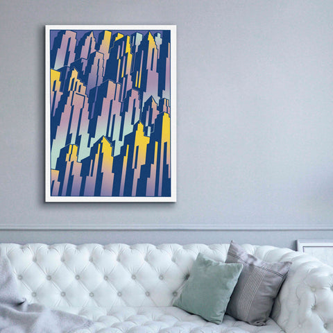 Image of 'New Cityscape Grad' by David Chestnutt, Giclee Canvas Wall Art,40 x 54