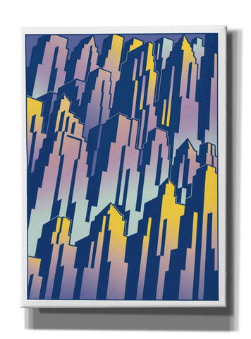 Image of 'New Cityscape Grad' by David Chestnutt, Giclee Canvas Wall Art