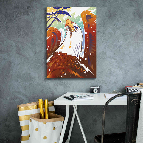 Image of 'New Eagle' by David Chestnutt, Giclee Canvas Wall Art,18 x 26