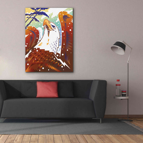 Image of 'New Eagle' by David Chestnutt, Giclee Canvas Wall Art,40 x 54