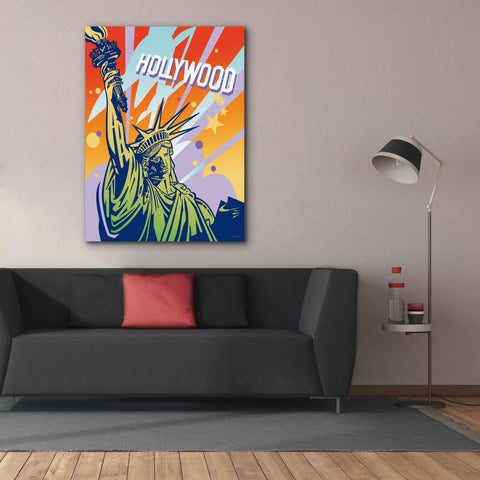 Image of 'New York LA' by David Chestnutt, Giclee Canvas Wall Art,40 x 54