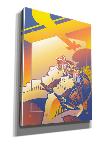 Image of 'Pilots Orange' by David Chestnutt, Giclee Canvas Wall Art
