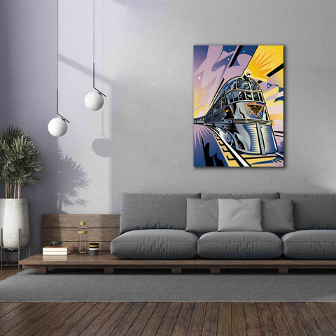 Image of 'Pioneer Zephyr' by David Chestnutt, Giclee Canvas Wall Art,40 x 54