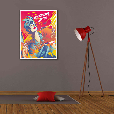 Image of 'Readers Unite' by David Chestnutt, Giclee Canvas Wall Art,26 x 34