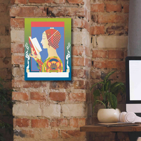 Image of 'Renaissance Read' by David Chestnutt, Giclee Canvas Wall Art,12 x 16