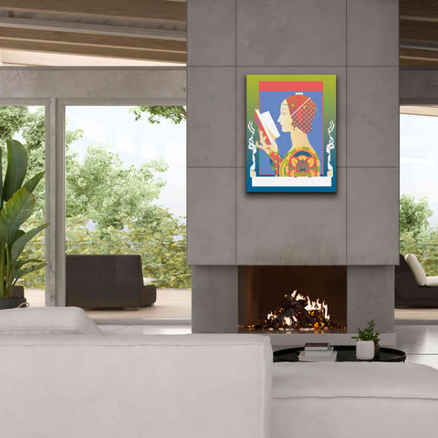 Image of 'Renaissance Read' by David Chestnutt, Giclee Canvas Wall Art,26 x 34
