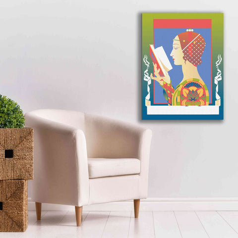 Image of 'Renaissance Read' by David Chestnutt, Giclee Canvas Wall Art,26 x 34