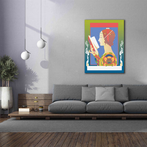 Image of 'Renaissance Read' by David Chestnutt, Giclee Canvas Wall Art,40 x 54