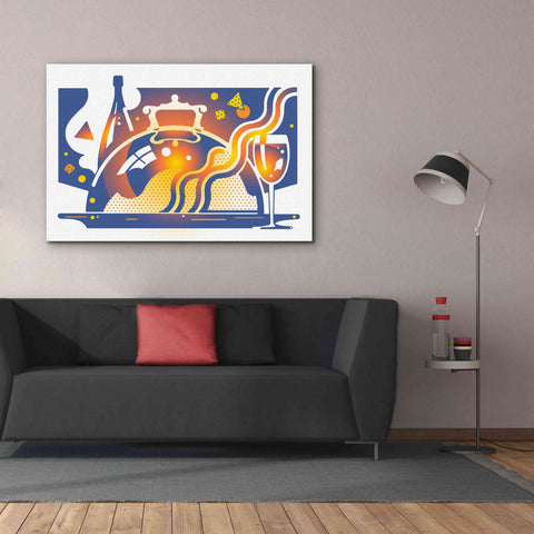 Image of 'Restaurant Guide' by David Chestnutt, Giclee Canvas Wall Art,60 x 40