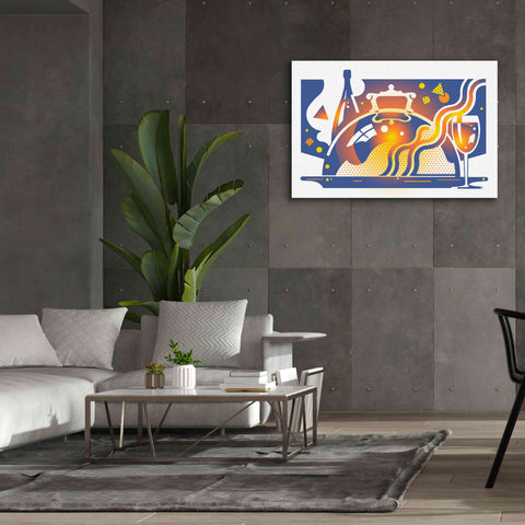 Image of 'Restaurant Guide' by David Chestnutt, Giclee Canvas Wall Art,60 x 40
