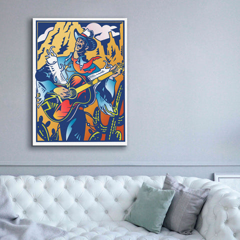 Image of 'Singing Cowboy' by David Chestnutt, Giclee Canvas Wall Art,40 x 54