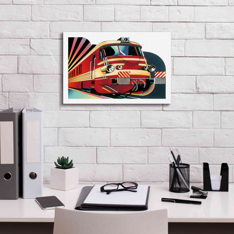 Image of 'SNCF' by David Chestnutt, Giclee Canvas Wall Art,18 x 12