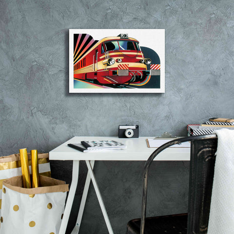 Image of 'SNCF' by David Chestnutt, Giclee Canvas Wall Art,18 x 12