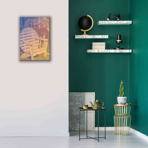 Image of 'Summer Porch' by David Chestnutt, Giclee Canvas Wall Art,18 x 26