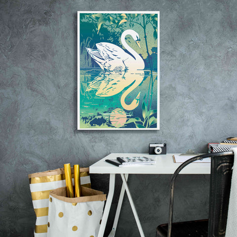 Image of 'Swan' by David Chestnutt, Giclee Canvas Wall Art,18 x 26