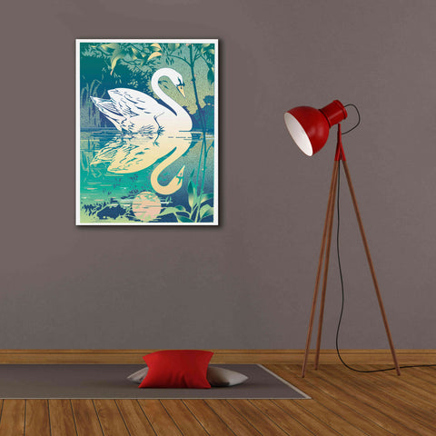Image of 'Swan' by David Chestnutt, Giclee Canvas Wall Art,26 x 34