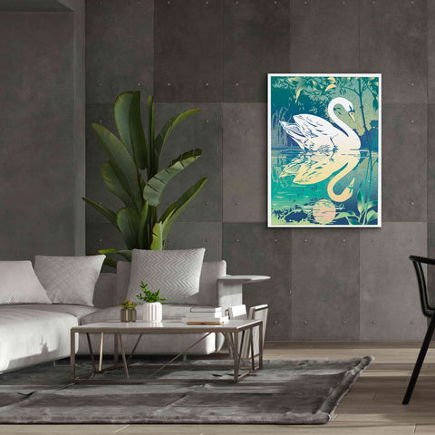 Image of 'Swan' by David Chestnutt, Giclee Canvas Wall Art,40 x 54