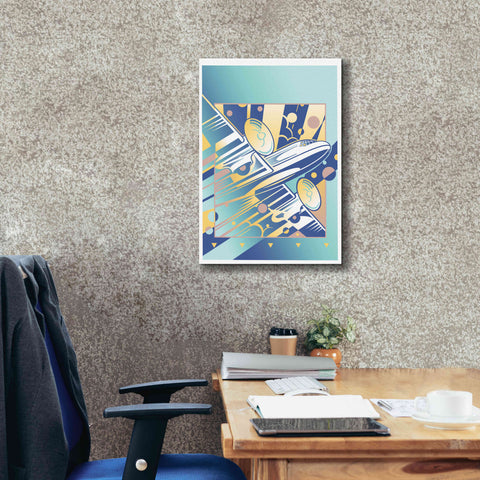 Image of 'Taking Off Blue' by David Chestnutt, Giclee Canvas Wall Art,18 x 26