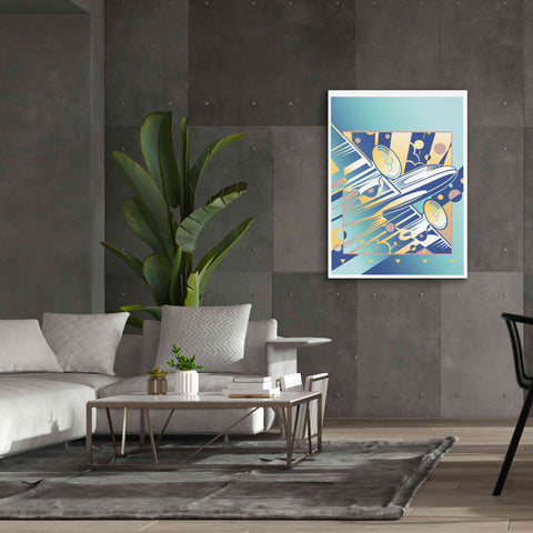 Image of 'Taking Off Blue' by David Chestnutt, Giclee Canvas Wall Art,40 x 54