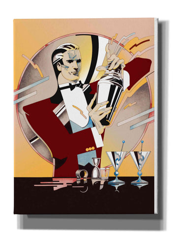 Image of 'Tending Bar' by David Chestnutt, Giclee Canvas Wall Art