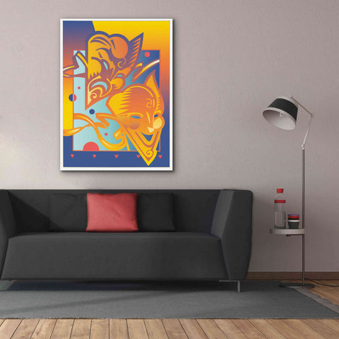 Image of 'Theatre Masks' by David Chestnutt, Giclee Canvas Wall Art,40 x 54