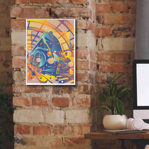 Image of 'Train In Station' by David Chestnutt, Giclee Canvas Wall Art,12 x 16
