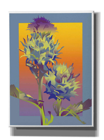 Image of 'Blue Thistle' by David Chestnutt, Giclee Canvas Wall Art
