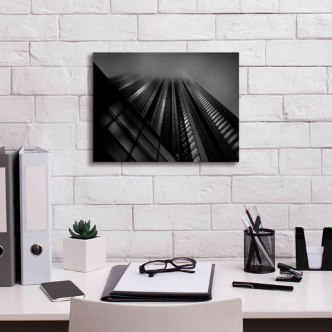 Image of 'Downtown Fogfest No 10' by Brian Carson, Giclee Canvas Wall Art,16 x 12
