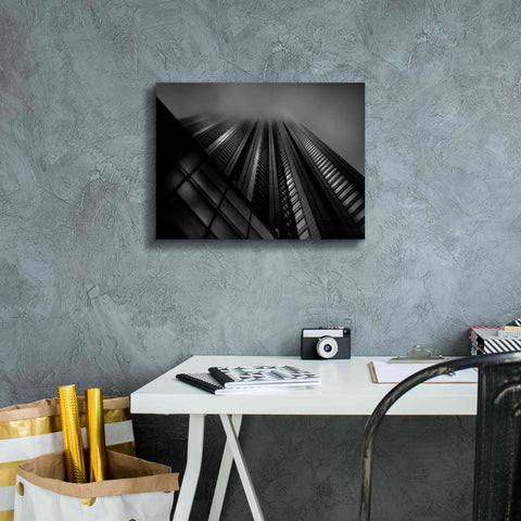 Image of 'Downtown Fogfest No 10' by Brian Carson, Giclee Canvas Wall Art,16 x 12