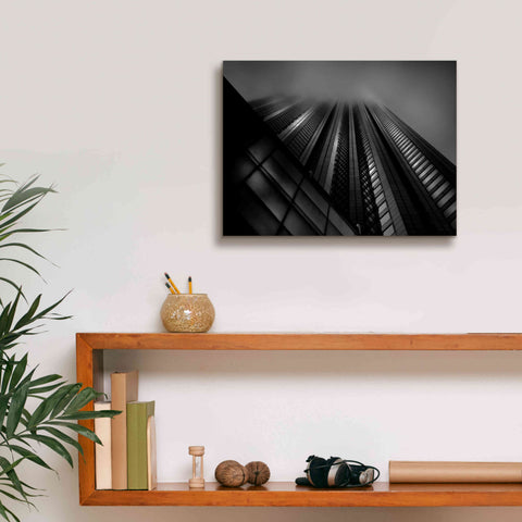 Image of 'Downtown Fogfest No 10' by Brian Carson, Giclee Canvas Wall Art,16 x 12