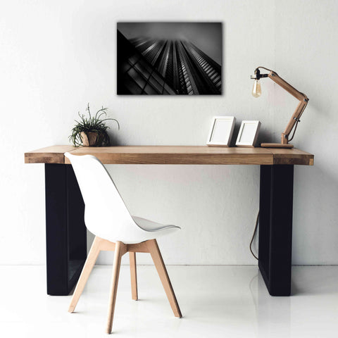 Image of 'Downtown Fogfest No 10' by Brian Carson, Giclee Canvas Wall Art,26 x 18