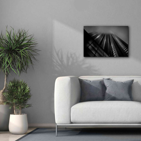 Image of 'Downtown Fogfest No 10' by Brian Carson, Giclee Canvas Wall Art,26 x 18