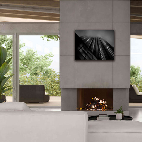 Image of 'Downtown Fogfest No 10' by Brian Carson, Giclee Canvas Wall Art,34 x 26