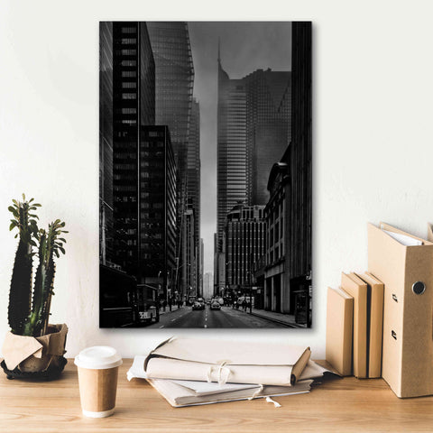 Image of 'Downtown Fogfest No 25' by Brian Carson, Giclee Canvas Wall Art,18 x 26