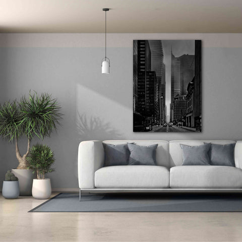 Image of 'Downtown Fogfest No 25' by Brian Carson, Giclee Canvas Wall Art,40 x 54