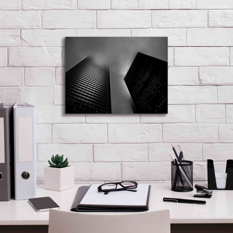 Image of 'Downtown Fogfest No 33' by Brian Carson, Giclee Canvas Wall Art,16 x 12