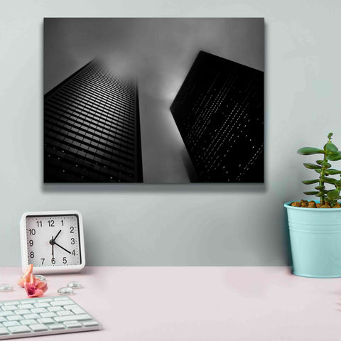 Image of 'Downtown Fogfest No 33' by Brian Carson, Giclee Canvas Wall Art,16 x 12