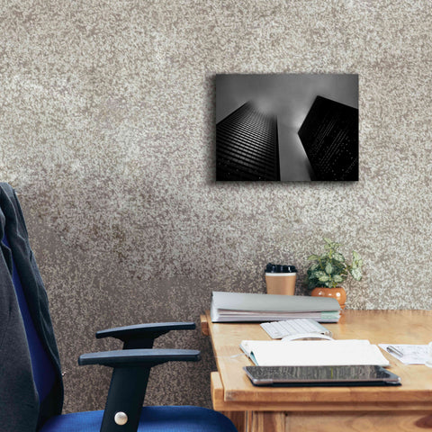 Image of 'Downtown Fogfest No 33' by Brian Carson, Giclee Canvas Wall Art,16 x 12
