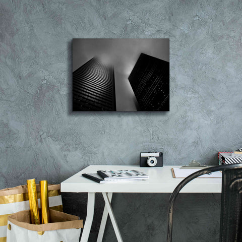 Image of 'Downtown Fogfest No 33' by Brian Carson, Giclee Canvas Wall Art,16 x 12
