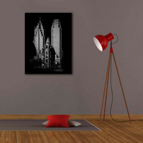 Image of 'Gooderham Flatiron Building And Toronto Downtown No 2' by Brian Carson, Giclee Canvas Wall Art,26 x 34