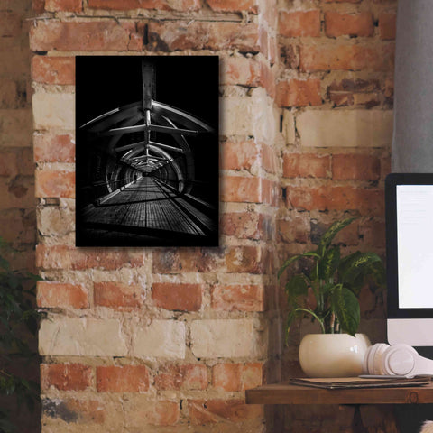 Image of 'Puente de Luz Pedestrian Bridge No 1' by Brian Carson, Giclee Canvas Wall Art,12 x 16
