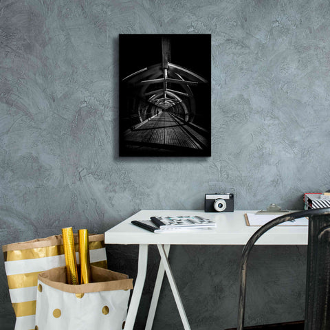 Image of 'Puente de Luz Pedestrian Bridge No 1' by Brian Carson, Giclee Canvas Wall Art,12 x 16