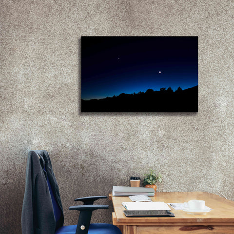 Image of 'Crescent Moon Zion' by Thomas Haney, Giclee Canvas Wall Art,40 x 26