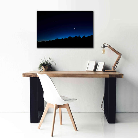Image of 'Crescent Moon Zion' by Thomas Haney, Giclee Canvas Wall Art,40 x 26