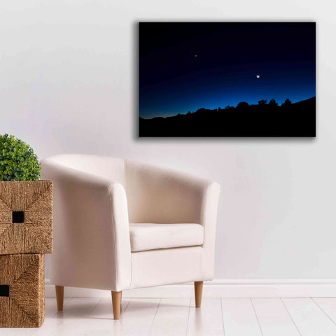 Image of 'Crescent Moon Zion' by Thomas Haney, Giclee Canvas Wall Art,40 x 26